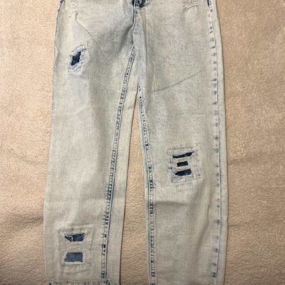 Girls distressed jeans size 16 girls youth - Picture 1 of 2